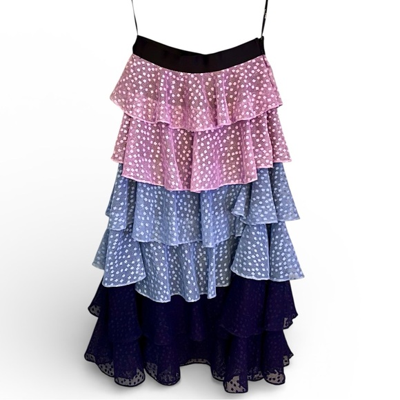 Gracia Tiered Lace Ruffle Maxi Skirt - Picture 2 of 3